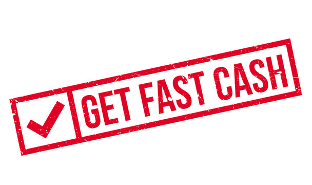 Get Fast Cash rubber stamp. Grunge design with dust scratches. Effects can be easily removed for a clean, crisp look. Color is easily changed.