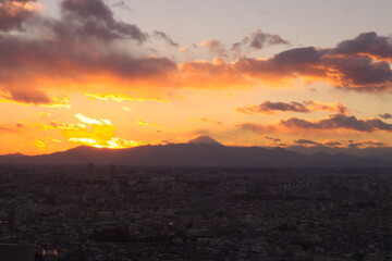 Obraz premium sunset view
