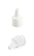 Decorational piping bag tip isolated