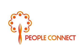People Connection Idea Logo Template