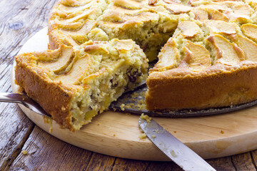 Tasty apple pie homemade