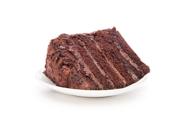 Chocolate cake slice