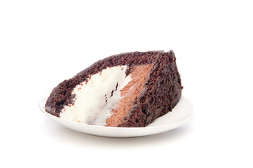 Chocolate cake slice