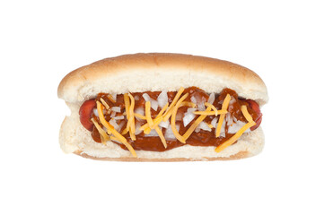 Chili cheese dog