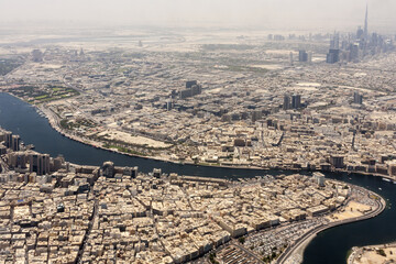 City of Dubai - Ariel view after sandstorm