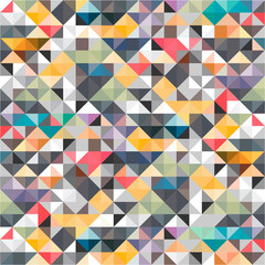 Colorful Mosaic Geometric Abstract Background.