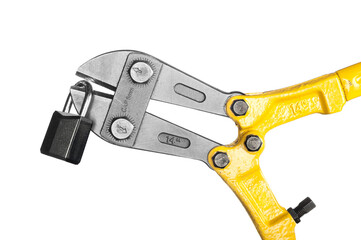 Bolt cutters on white