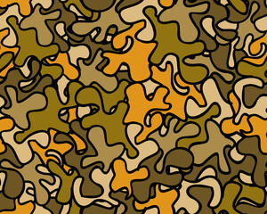 Camouflage seamless pattern.