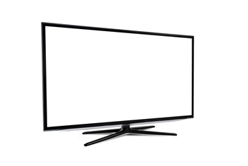 Smart TV with blank screen isolated