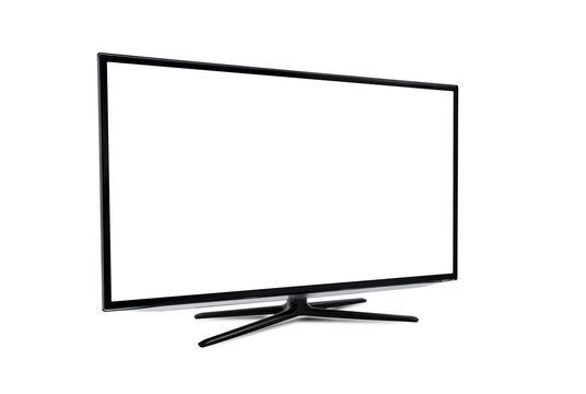 Smart TV with blank screen isolated