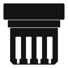 Electronic circuit board icon simple
