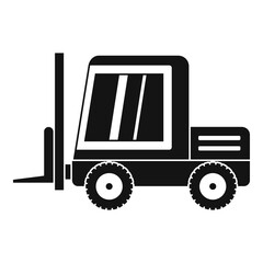 Stacker loader icon simple