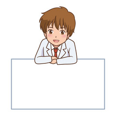 Fototapeta premium 男性 医者 イラスト