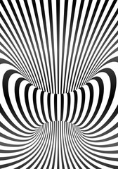 Vector optical illusion lines vertical poster background