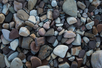 full frame shot of beach stones