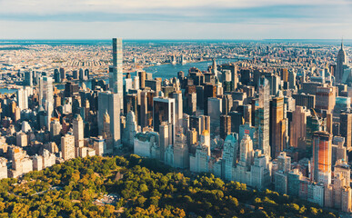 Aerial view of Central Park