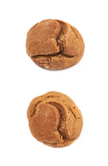 Ginger cookie isolated