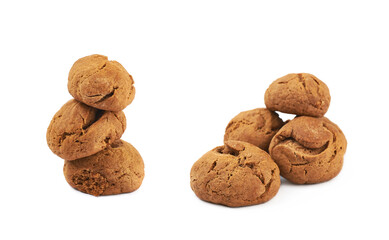 Ginger cookie isolated