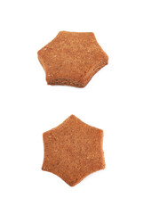 Fresh baked ginger cookie isolated