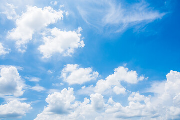 Obraz na płótnie Canvas Blue sky and beautiful clouds