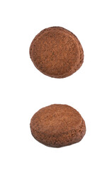 Fresh baked ginger cookie isolated