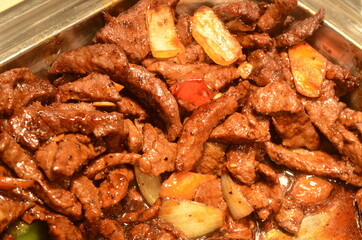 Meat to serve on plates