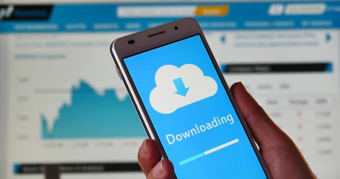 4k,download the informative to cloud on the smartphone,uploading progress,browsing stock Trend Graph on the web,research the business and financial data.