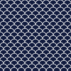 Seamless Blue Chinese Background Asian Chinese scale curve round cross frame