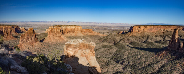 Fototapeta na wymiar Panorama of Colorado National Monument