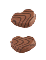 Heart shaped cookie isolated