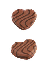 Heart shaped cookie isolated