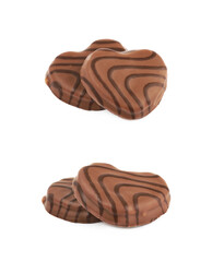 Heart shaped cookie isolated