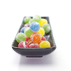 Close - up Group of Sweet sugar candy