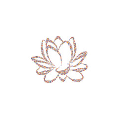 Lotus flower vector illustration