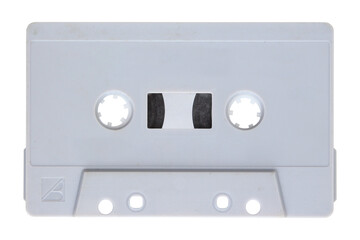 Audio cassette isolated on background
