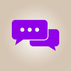 Icon of dialog vector illustration. Flat design style.