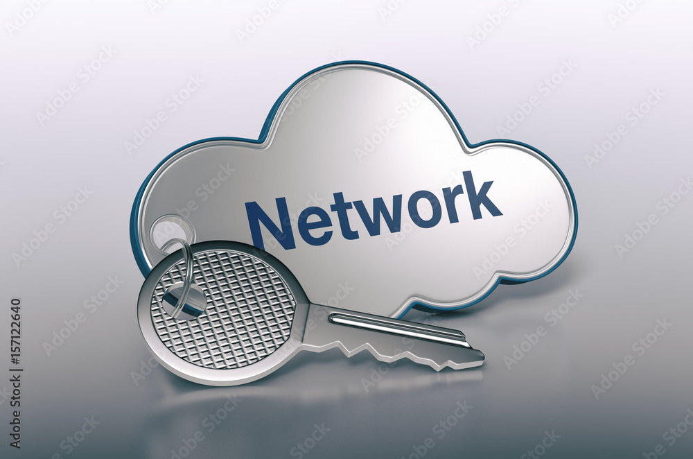 Poster concept of cloud computing