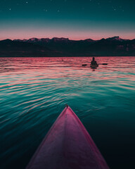 kayaking under the stars