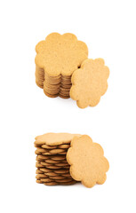 Pile of multiple gingerbread cookies