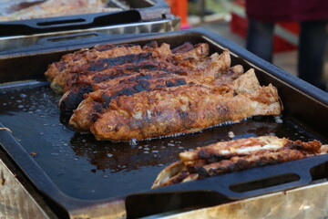 Process of frying fish / Process of frying fish