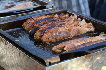 Process of frying fish / Process of frying fish