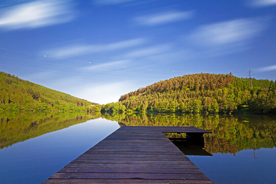 Steg am Marbachstausee 