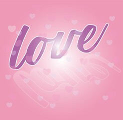 Abstract Love and Letter Love for background