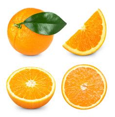 orange isolated on white