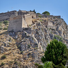 Fototapeta na wymiar Grecce Nafplion, Palamidi medieval castle