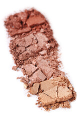 Makeup eyeshadow isolated on white background