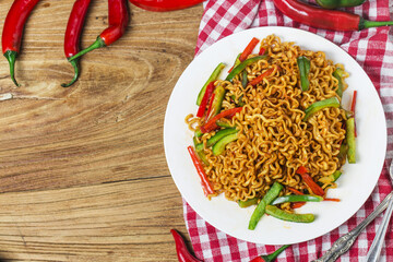 Korean instant noodles Spicy instant noodles