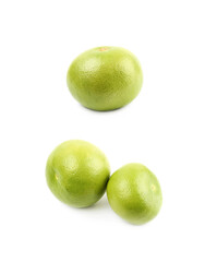 Couple sweet grapefruits isolated