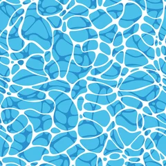 Foto auf Leinwand Surface of water. Vector seamless pattern for design and decoration © Elonalaff