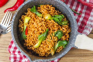 Korean instant noodles Spicy instant noodles